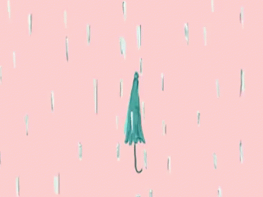 15 creative animated GIF email examples: umbrella under rain