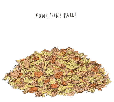 15 creative animated GIF email examples: dog in a leaf pile