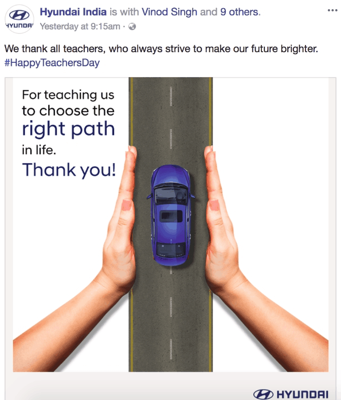 Teachers' Day in an email campaign
