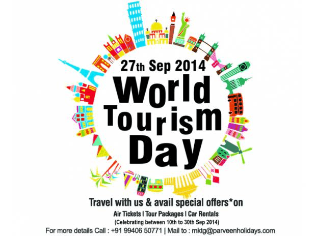 World Tourism Day in an email campaign
